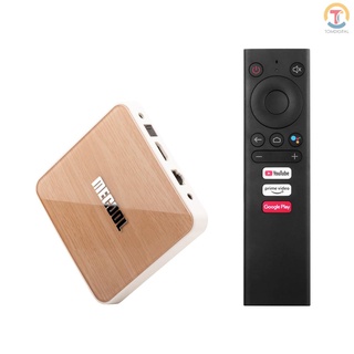 Hot Sale MECOOL KM6 DELUXE Smart Android 10.0 TV Box UHD 4K Media Player Amlogic S905X4 4GB/32GB 2T2R 2.4G/5G WiFi Voice Remote Control Google Certificated AV1 H.265 VP9 Decoding BT5.0