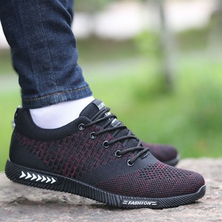 Men's shoes summer breathable mesh sports shoes 2021 new mesh soft sole Korean version of the wild t