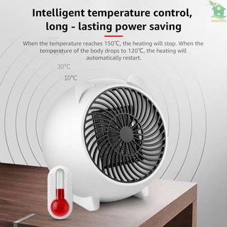 ☼PTC Mini Ceramic Electric Heater Portable Home Warmer Fast Heating Fan 50HZ Desktop Warm Air Blower