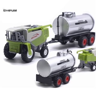 /LO/ Realistic Alloy Harvester Oil Tank Farm Vehicle Sliding Car Model Kids Toy Gift (8)