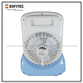 Sofitec 3in1 Rechargeable Fan Flashlight Portable Box Fan Electric Fan LED SEF-9020 Cooling USB Fan (5)