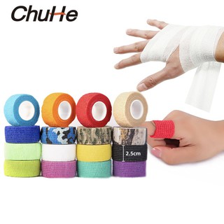 CHUHE 2.5cm*4.5m Kinesiology Self-Adhesive Elastic Sports First Aid Tape Wrap Stretch Bandage