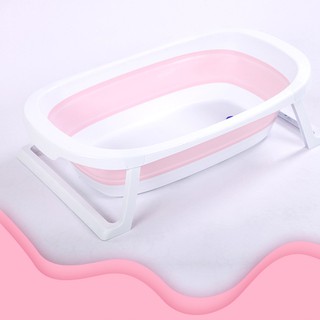 Portable Folding Baby Bath Tub Silicon Anti-Slip Bottom Bathtub Silicon Foldable Baby Bathtub Safe (6)