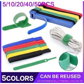50pcs Durable And Soft Nylon Strap Stonego Reusable Velcro Cable Ties Velcro Self-Adhesive Tapes