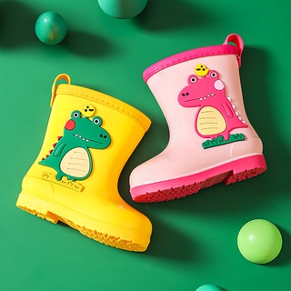 Children's rain boots boys' and girls' summer rain boots toddler and baby lightweight rain shoes non-slip rain boots children's rubber shoes