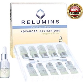 100% Authentic Relumins Oral Vials 15OOOmg Sublingual Glutathione