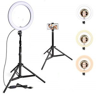 Selfie Ring Light 10inch / 26cm Lamp with 2.1M Stand - LED Ring light studio Photography (2)