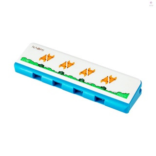 NAOMI Kids Harmonica Plastic Diatonic Harmonica with 4 Holes 8 Notes Musical Instrument Toy for Boys Girl