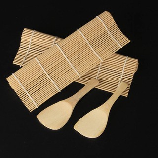 【Better Life】24*24cm Asia Chinese Japanese Bamboo Sushi Mat Rice Roller Maker Kit Rice Roll (5)