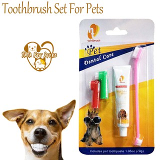Pet Toothpaste, Dog Oral Cleaning Supplies, Dental Care Tools, Dog Toothbrush Set