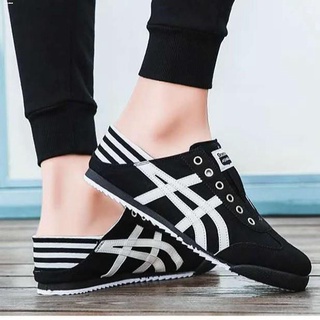 Women Shoes♦♨1# Onitsuk Classic Running Shoes Lazy Casual Men And Women Canvas Shoes Half Drag Coupl