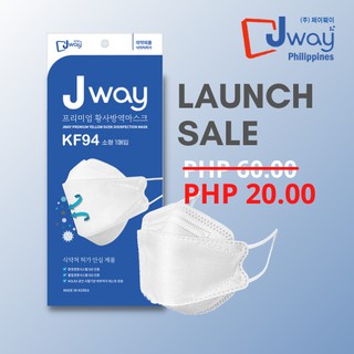 JWAY KF94 FDA Certified Premium Disinfection KF94 Safe Easy Breathing 3D Mask Made in Korea
