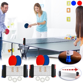 1 pair Table Tennis Net Portable Retractable Ping Pong Post Net Rack For Any Table Table Tennis Rack