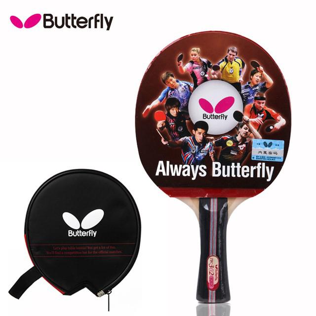 Original BUTTERFLY TBC 301 302 Table tennis racket Double pimples-in rubber