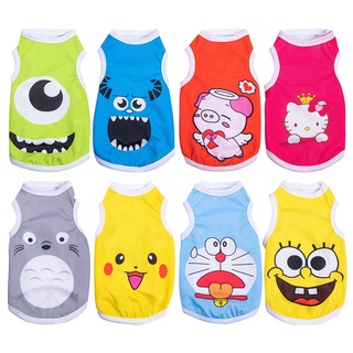 T-shirt Soft Puppy Dogs Clothes Cute Pet Dog Clothes Cartoon Clothing Summer Shirt Casual Vests for Small Pet Supplies