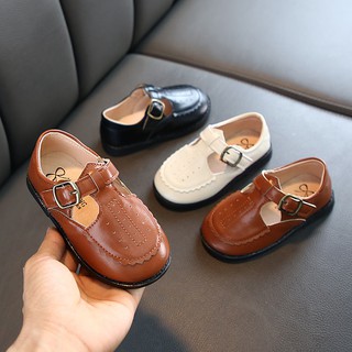 Spring and summer children''s leather shoes girls casual classic three-color boys soft-soled boys'' baby 253