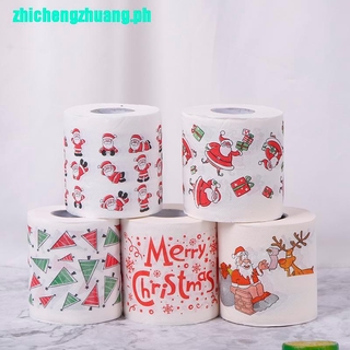 {SFC}Christmas Table Napkin Home Santa Claus Bath Toilet Roll Paper Xmas Decor Tissue