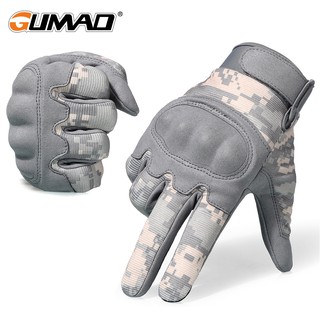 GUMAO Tactical Gloves Motorcycle Full Finger Bike Touch Screen Mittens Men Women