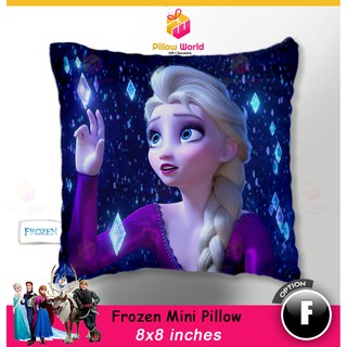 Frozen Elsa Ana Pillow / 8x8" Mini Pillow / Front and Back Options