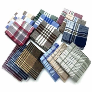 Sumabog ang gulat COD☑️12Pieces Fashion Handkerchief Cotton Panyo For Men And Women (1)