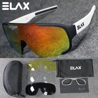 ⚡Fast Delivery⚡Cycling Glasses-ELAX Full-Coated Cycling Glasses Sunglasses 4 Lens Set Biking Driving Running