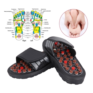 JBMBHC Feet Massage Slippers Foot Reflexology Acupuncture Therapy Massager Walk Stone Shoes Acupuncture Cobblestone Sandal
