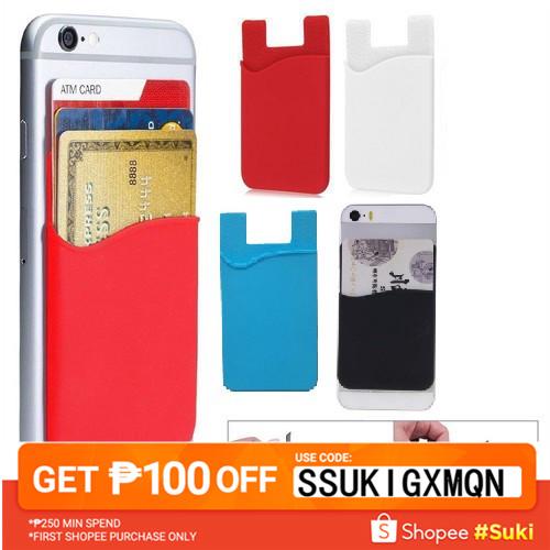 3M Adhesive Sticker Back Cover Card Holder Pouch For Phone Cell Phone Colorful (1)