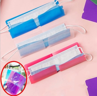 Portable Recycling Mask Storage Organizer Disposable Dustproof Face Mask Storage Clip