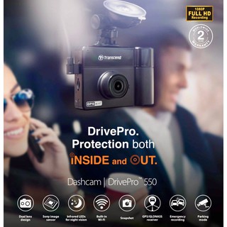 Transcend Dashcam Drive Pro 550 with 64GB