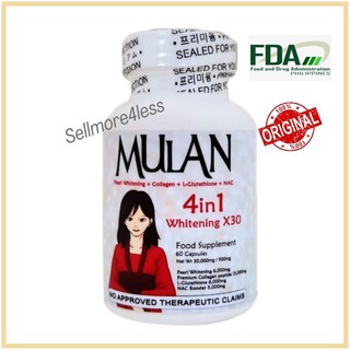 LEGIT! Mulan Collagen 4in1 whitening 60Capsules with NAC