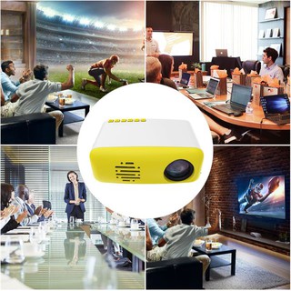 Mini Portable Projector 1080P Home Theater Projector Education Conference Led Projector | Yellow (2)