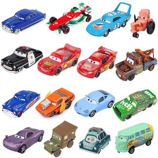 Disney Pixar Cars 2 3 Lightning McQueen Mater Jackson Storm Ramirez 1:55 Diecast Vehicle Metal Alloy Kid Toys