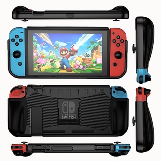 gaming☇✺Protective Cover Case Soft TPU Shockproof Grip Dockable for Nintendo Switch Console and Joy-