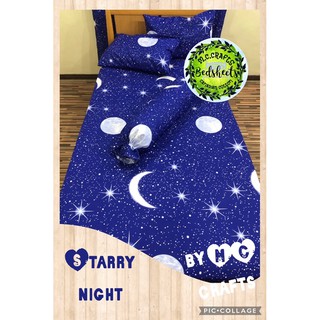 CRAFTS STARRY BLUE MOON CANADIAN COTTON BEDSHEET SETS