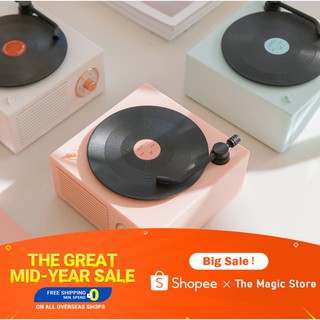 SIiE Todaly Only | Creative Retro Speakers Bluetooth Gramophone Vinyl Record Player
