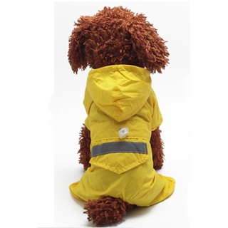 New Pet Clothes Dog Raincoat Dog Summer Double Puppy Raincoat Reflective Pet Clothes Dog Clothing