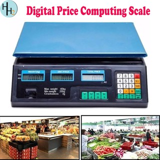 Food Meat Produce Weigh Digital Price Computing Scale