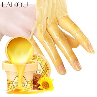 LAIKOU Milk Honey Nourishing Hand Wax Hand Mask Exfoliating Calluses Whitening Moisturizing Hand Skin Care 120g