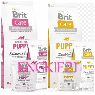 BRIT CARE SALMON& POTATO / LAMB&RICE FOR PUPPY REPACKED 1KG.