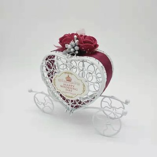 15 pcs Maroon Souvenirs Giveaways Metal Carriage for Wedding and Debut