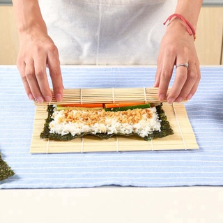 cooling mat◑24*24CM Sushi Roll Mat Maker / Natural Bamboo Sushi Mat / Non-stick Sushi Curtain / Hand