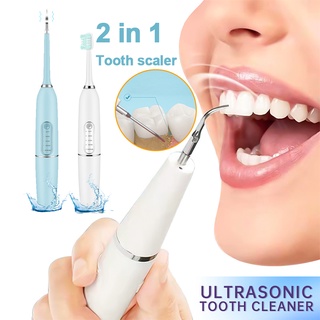 2 in1 Electric Ultrasonic Tooth Cleaner USB Toothbrush teeth Cleaner Whiten Teeth Tartar Remove Tool