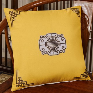 Quality * Chinese Style Pillow Mahogany Sofa Cushion Cover Linen Pillow Case
