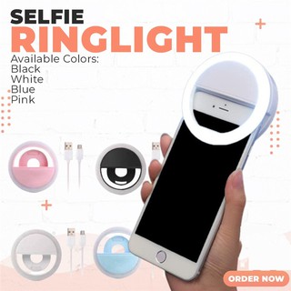 Licer Selfie Led Ring Light 3 Modes Dimming Rechargeable Clip-on Adjustable Phone Camera Fill Light For Phone Selfie Youtube Self-timer Video Live (2)