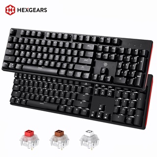 HEXGEARS GK705 Hot Swap Switch Mechanical Keyboard 104 Keys RU/US Waterproof Wired Gaming Keyboard A