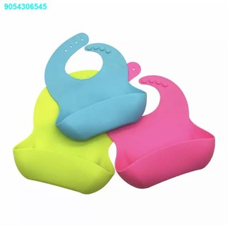 BGFX55.66✱❡Adjustable Silicone Baby Bib for 0-4 years old