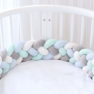 【YuekunH】Baby cot Bumper Bumper Weaving Bed Edge Protection Head Protection for Baby Bed Bed Bed Set