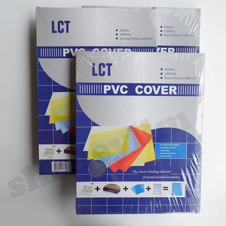 ZUTt PVC Binding Cover 200 Microns Acetate 100pcs LCT Short A4 Long Clear Book Cover 0.2 mm