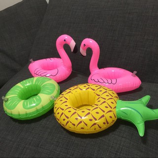 cute infloat fruit flamingo shape swimming accessories