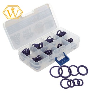 （In Stock）145 pcs 8 Modes HNBR F12 R134 A O-ring Oil Seal ring Purple